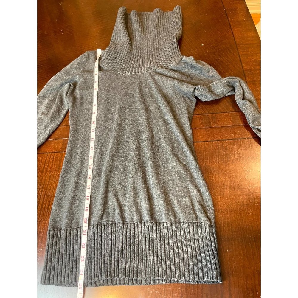 The Limited Women Sweater Pullover Knitted Turtle Neck Long Sleeve Gray Size XS